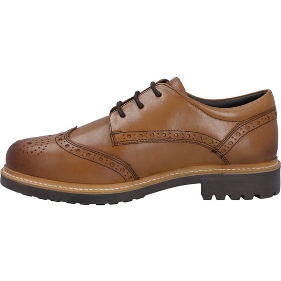 Hunter Cawdor Leather Men's Tan Brogues Shoes - Image 5
