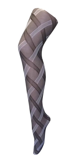 Sock Snob - Ladies Coloured 80 Denier Opaque Fashion Tights - Cable - Image 1