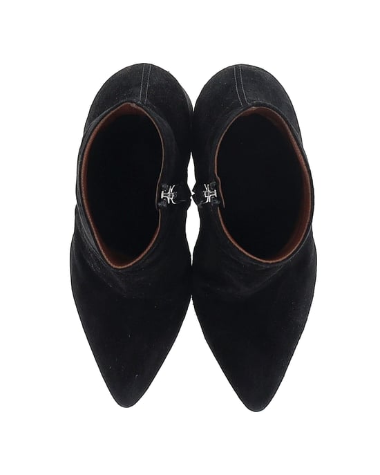 Proenza Schouler Block Heel Platform Boots in Black Suede - Image 5