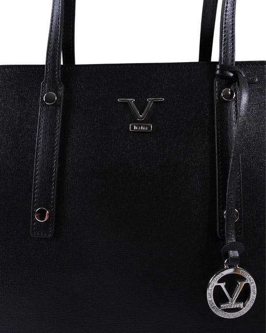 V Italia Womens Handbag CB1070 SAFFIANO NERO