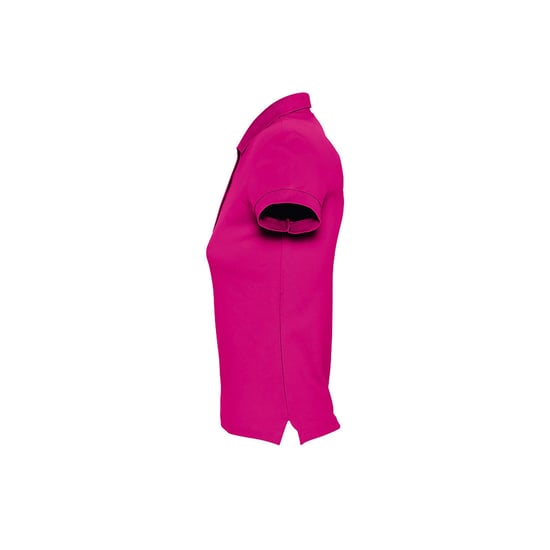 SOLS Womens/Ladies Passion Pique Short Sleeve Polo Shirt (Fuchsia) - Image 3