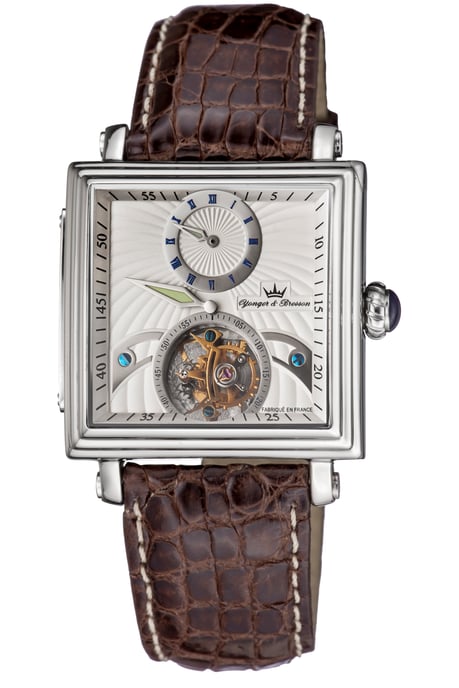 Yonger Brown Leather Band Watch