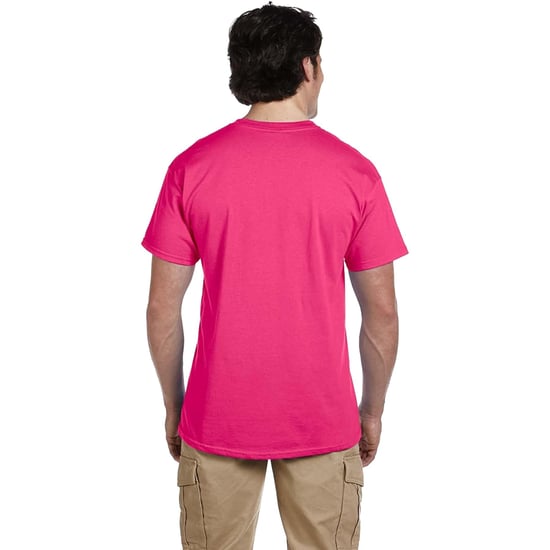 Fruit Of The Loom | Mens Crew Neck Short Sleeve T-Shirt-Pink (5 Pack)