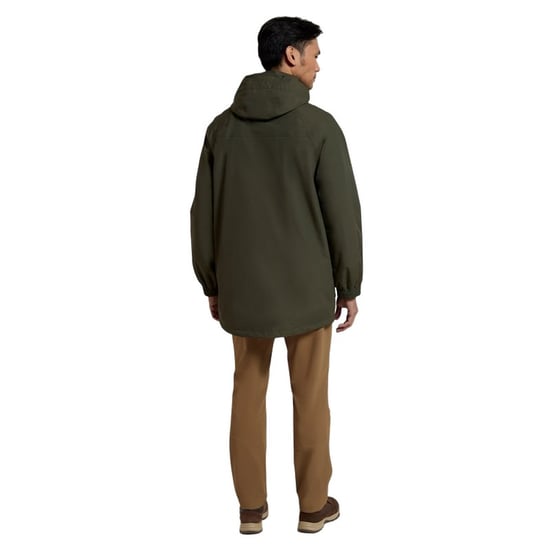 Mountain Warehouse Mens Glacier II Long Waterproof Jacket (Khaki) - Image 2