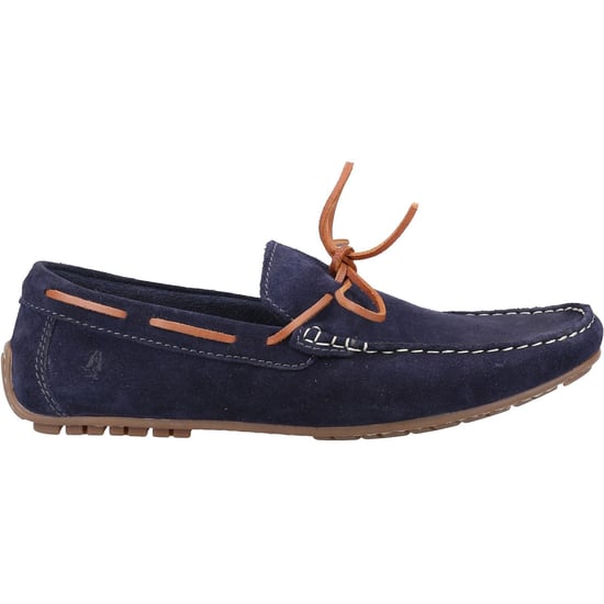 Hush Puppies Reuben Suede Men's Navy Boat Shoes - Image 4
