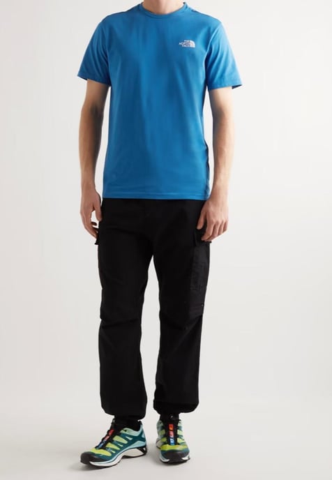 The North Face SS Simple Dome Camiseta Bomber Azul Hombre - Image 3