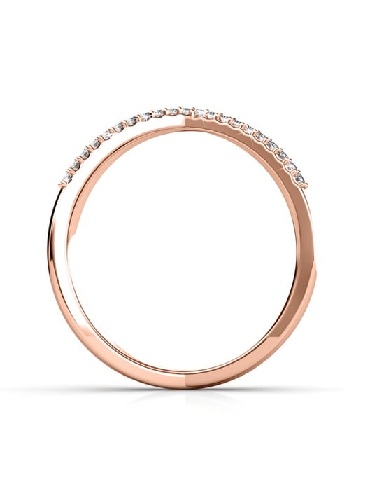 Anillo X - Oro rosa y cristal - Image 4