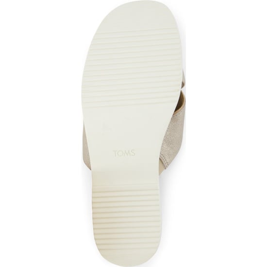 TOMS Mae Crossover Leather Women's Champagne Sandals - Image 3