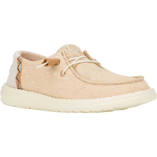 HEYDUDE Wendy Crafted Boho Cotton Women's Tan Loafers - Image 1