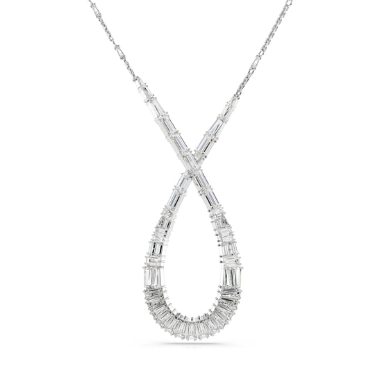 Swarovski 'Hyperbola' Women's Base Metal Necklace - Silver 5679438 - Image 1