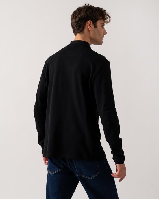 BOSS Green Plisy Mens Long Sleeve Polo Shirt - Image 5
