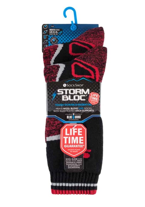 Storm Bloc - 2 Pares de Calcetines Térmicos Acolchados de Lana para Senderismo de Invierno para Hombre - Image 2
