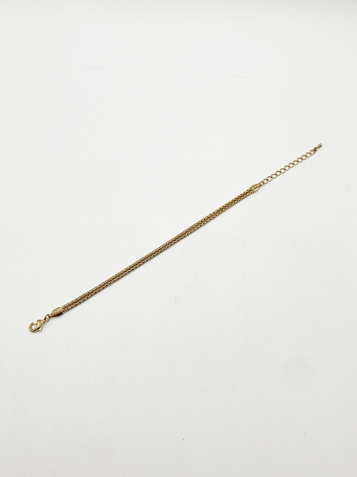 Double Chain Bracelet in Gold
