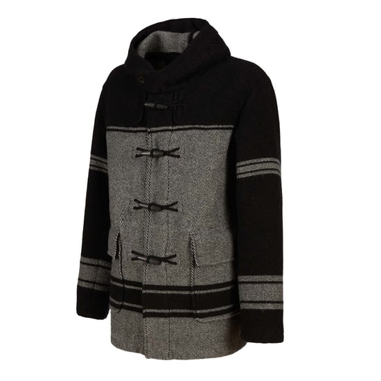 Men's C.P. Company Lens Padded Parka Jacket in Black-Grey