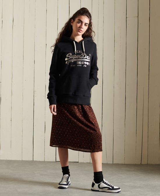 Sudadera con capucha bohemia brillante con logotipo vintage de Superdry - Image 2