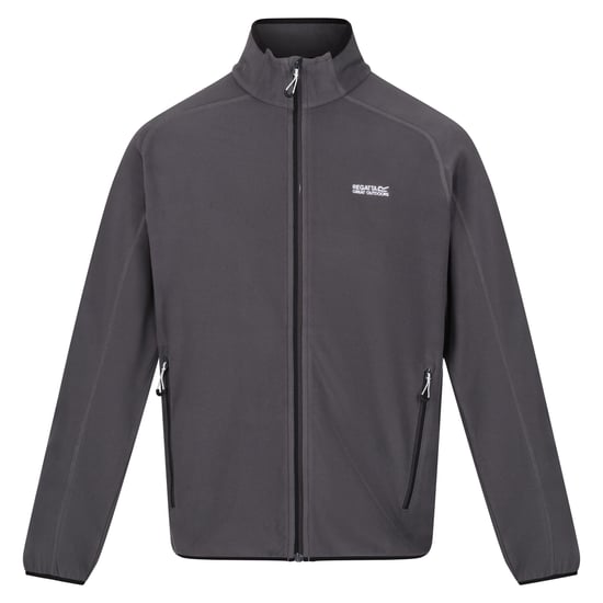 Regatta Mens Hadfield Full Zip Fleece Jacket (Seal Grey) - Image 1