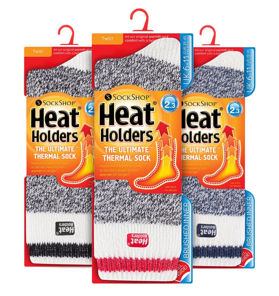 HEAT HOLDERS - 3 Pack Multipack Mens Insulated Thermal Socks for Winter - Atenas - Image 2