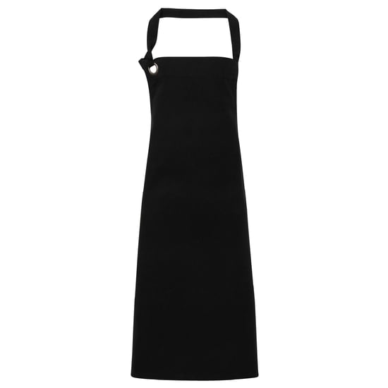 Premier Unisex Calibre Heavy Cotton Canvas Bib Apron (Pack of 2) (Black)