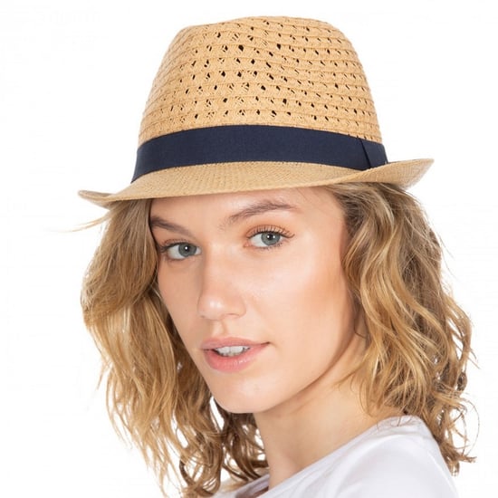Trespass Womens/Ladies Trilby Straw Hat (Natural) - Image 4