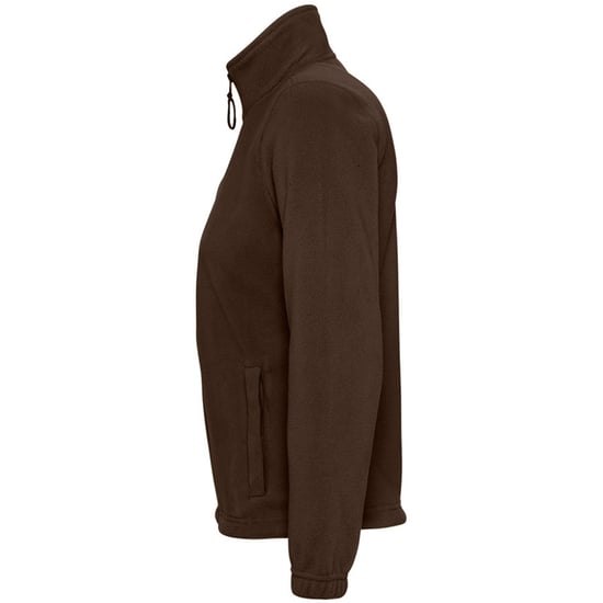 SOLS Womens/Ladies North Full Zip Fleece Jacket (Dark Chocolate) - Image 3