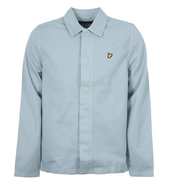 Chaqueta azul de la segunda equipacion con sobrecamisa de taladro lavada de Lyle & Scott - Image 1