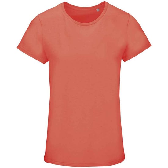 SOLS Womens/Ladies Crusader Organic T-Shirt (Pop Orange) - Image 1