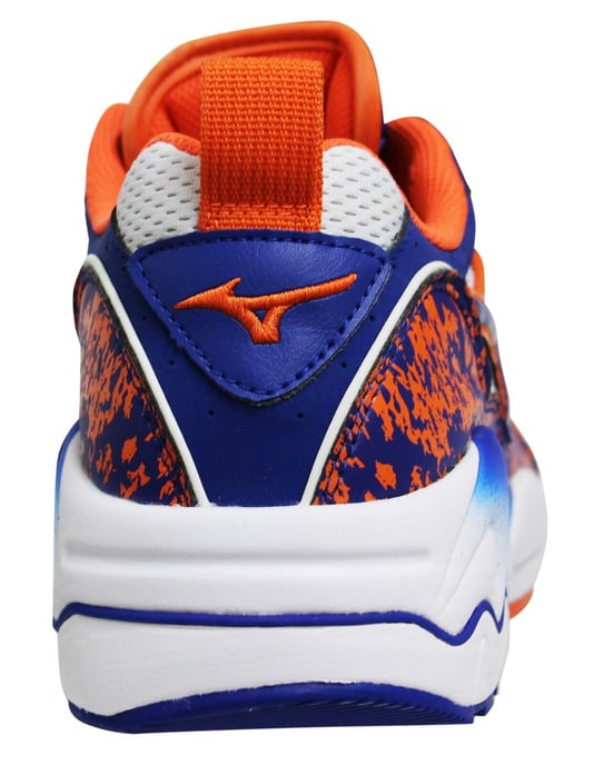 Mizuno Sport Style Wave Rider 1 White/Blue Trainers
