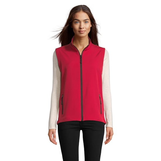 SOLS Womens/Ladies Race Softshell Body Warmer (Pepper Red) - Image 1