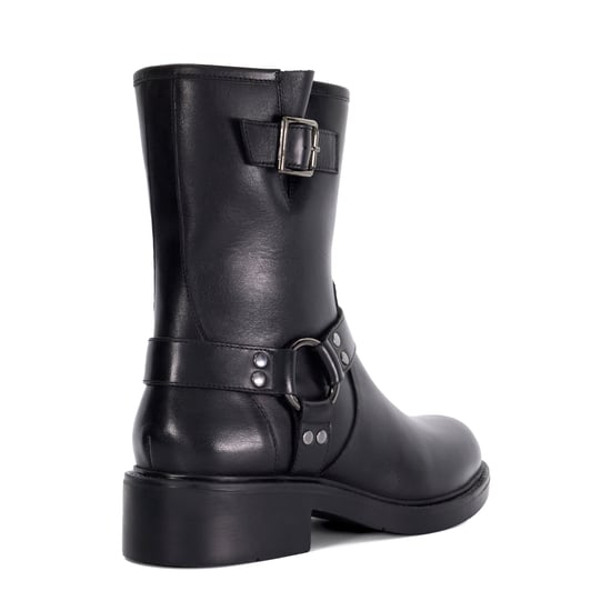Dune Ladies Phillyy - Leather Ankle Biker Boots