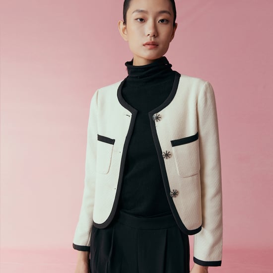 Crop contrasting bias jacket - Image 5