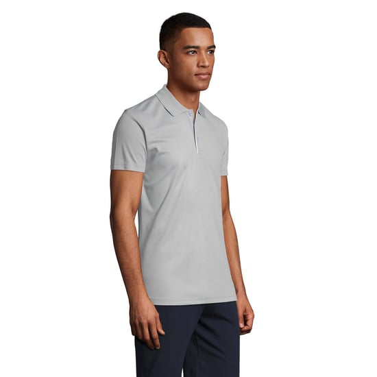 SOLS Mens Performer Sports Polo Shirt (Pure Grey) - Image 3