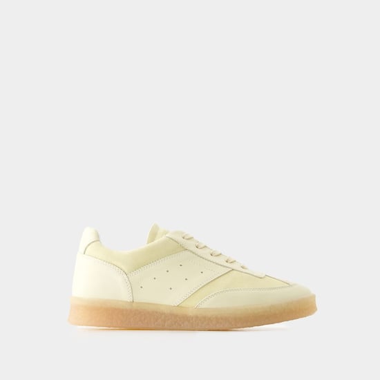 Sneakers - MM6 Maison Margiela - Leather - Beige/White