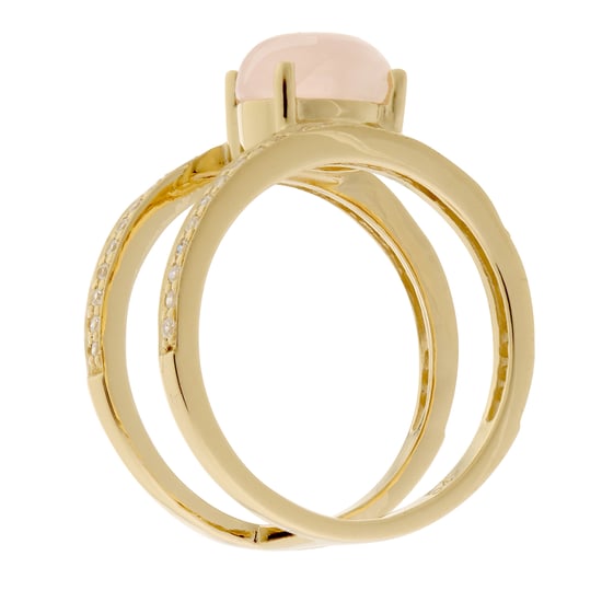Orphelia Women's 925 Sterling Silver Ring - Gold ZR-7122/G