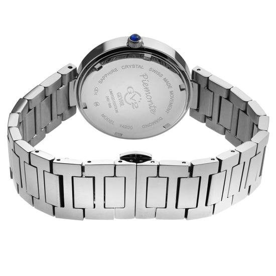 Reloj de acero inoxidable bicolor con diamantes para mujer GV2 Piemonte 14200B de cuarzo suizo - Image 2