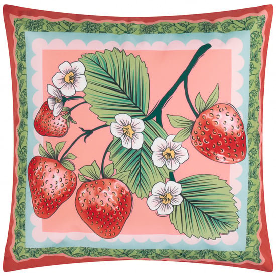 furn. Anemone Strawberries Floral Outdoor Cushion