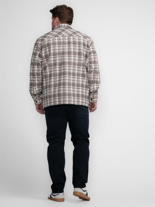 Petrol Industries - Plus Size Checked Shirt Southeast Men - Ecru - Image 6