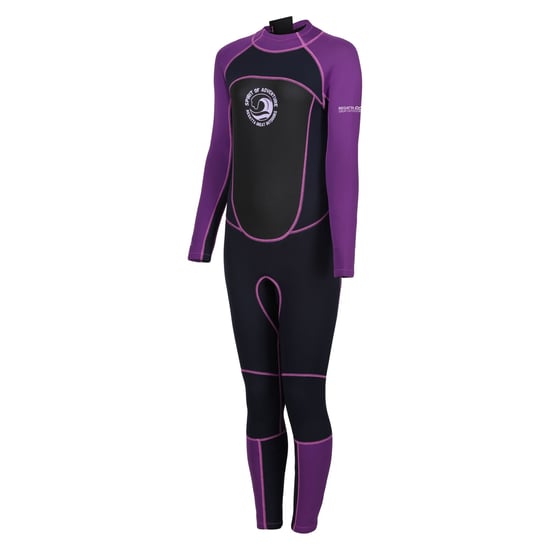 Regatta Womens/Ladies Full 3mm Thickness Wetsuit (Navy/Radiant Orchid) - Image 3
