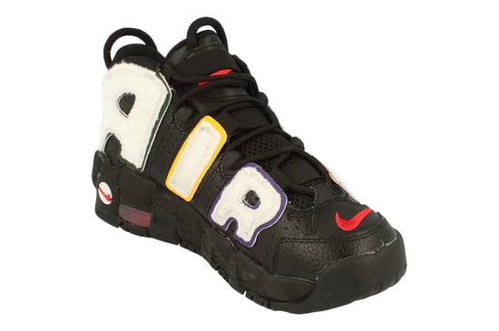 Nike Air More Uptempo Gs Basketball Black Trainers - Image 4
