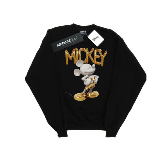 Disney Womens/Ladies Mickey Mouse Gold Statue Sweatshirt (Black)