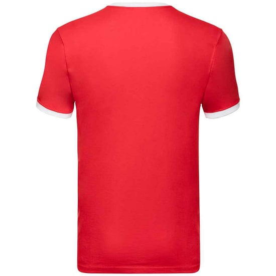 Fruit of the Loom Mens Ringer Contrast T-Shirt (Red/White) - Image 2