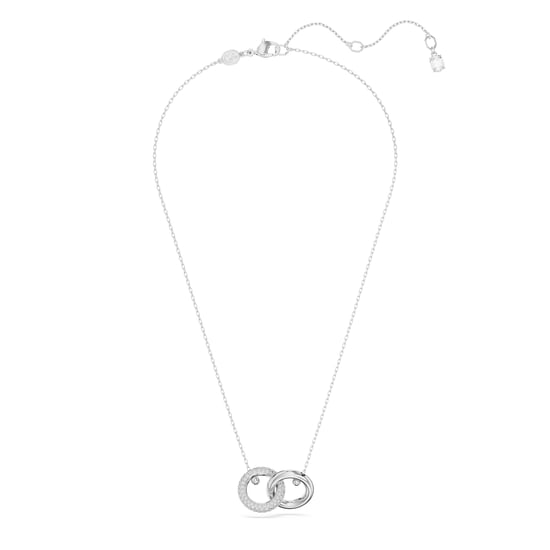 Swarovski 'Dextera' Women's Base Metal Necklace - Silver 5670251 - Image 3
