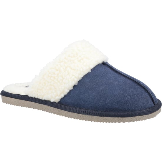 Hush Puppies Womens/Ladies Arianna Suede Slippers (Navy) - Image 1