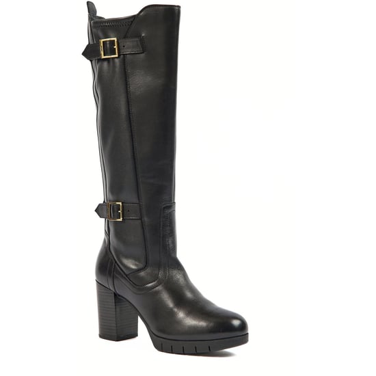 Pod Nitika Leather Women's Black Boots - Image 1