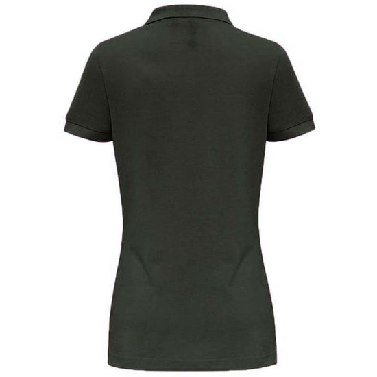 Asquith & Fox Womens/Ladies Plain Short Sleeve Polo Shirt (Bottle) - Image 2