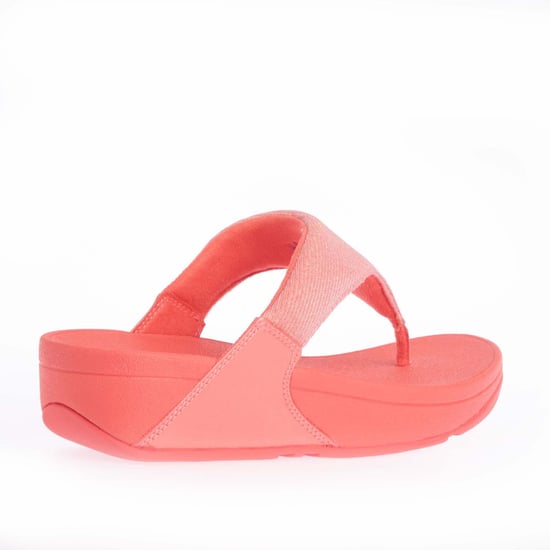 Women's Fit Flop Lulu Shimmerlux Toe-Post Sandals in Coral - Image 4