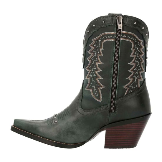 Durango Crush Bootie Leather Women's Saddle Brown/Denim Blue Boots - Image 5