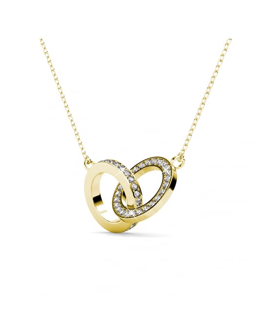 Conjuntos gemelos Chic Circle - Oro y cristal - Image 6