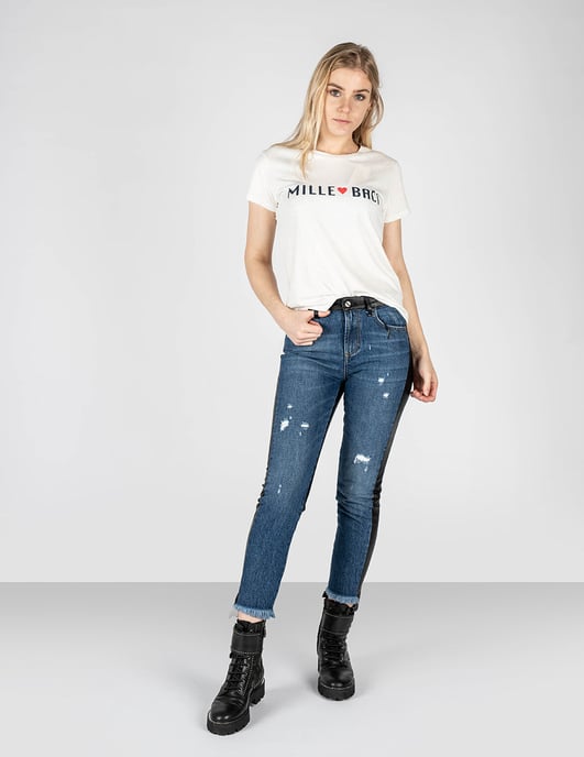 Liu-Jo Jeans Corte Recto Mujer Negro - Image 5