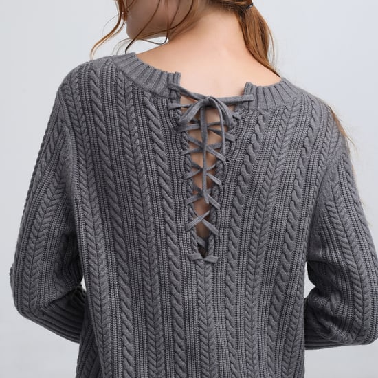 Lacing in back jumper dress - Image 4