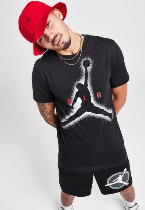 Camiseta negra con gráfico grande para hombre Nike Air Jordan - Image 1